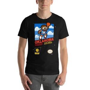 Oklahoma City Thunder Basketball Jersey Nes Nintendo 8 Bit Retro T Shirt